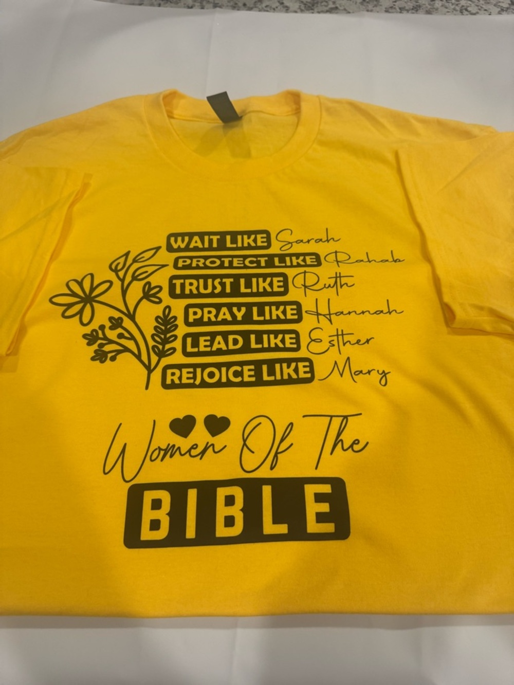 Women of the Bible Graphic Tee - Yellow
